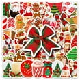 thumbnail image 5 of Christmas Stickers Self-Adhesive Christmas Tree Santa Reindeer Labels for Xmas DIY Gifts Craft Christmas Decorations Party Supplies Gift Box Tags 50PCS, 5 of 9