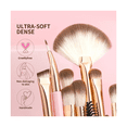 thumbnail image 2 of 15 brochas de maquillaje ;Malubero,Rosa, 2 of 4