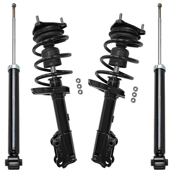 Detroit Axle - Struts Shocks for 2014-2019 Kia Soul, 2 Front Struts with Coil Springs 2 Rear Shock Absorbers 2015 2016 2017 2018 Suspension Replacement