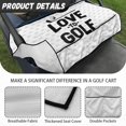 thumbnail image 4 of Whosucclay LOVE TO GOLF Multiple Storage Pockets Golf Cart Seat Cover 4 Storage Pockets for Yamaha EZGO Club Car Icon, Thick Golf Cart Seat Protector, 4 of 4