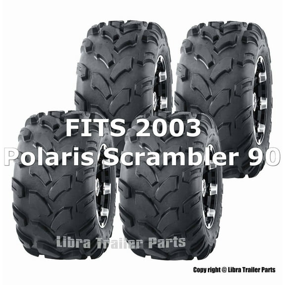 2003 Polaris Scrambler 90 Sport ATV tires 19x7-8 19x7x8 & 18x9.5-8 18x9.5x8