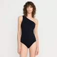 thumbnail image 4 of Lands' End Women's Shirred One Shoulder One Piece Swimsuit, 4 of 6
