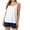 White, variant on Summer Women Tank Tops Plus Size Crew Neck Solid Color Sleeveless Basic Pullover Blouse Camisole With Built In Bras Casual Loose Loungewear Going Out Tops For Women