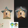 thumbnail image 4 of Star Night Light Auto On/Off Plug-in Wall Light with Light Sensor Warm White LED for Home Party Dog Wearing A Witch Hat, 4 of 6