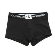 Calvin Klein Men's Monogram Cotton Trunks, Black \ White,XL - US