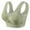 Green, variant on Soft Comfortable Bras for Older Women Mesh Breathable No Underwire Full Coverage Bralettes Fashion Jacquard Hollow out Vest-Style Push up Bras Solid Color Basic Bra Green M