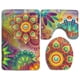 thumbnail image 1 of ABPHQTO Datura Floral Resumen Juego de alfombras de baño de 3 piezas Alfombra de baño Alfombra de contorno y tapa de inodoro, 1 of 2