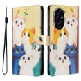 thumbnail image 1 of FOXDOCK Funda Tipo Cartera para Honor 200 Pro con Soporte y Correa – Diseño de Patrones Lindos, 1 of 6