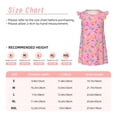 thumbnail image 3 of Fotbe Donut Vestido de Dormir para Niñas de 3 a 10 Años, Mangas Cortas, Estilo Princesa, Pijama Camisón con Mangas Voladas-Medium, 3 of 6