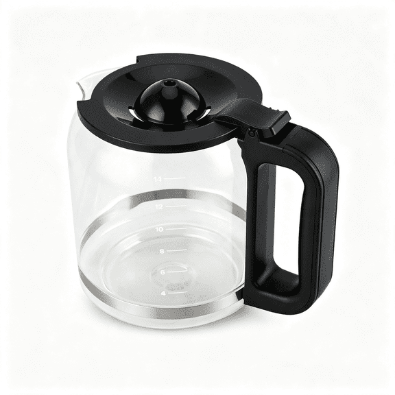 BPPEG 14-Cup Glass Coffee Pot Replacement - Compatible with Cuisinart Coffee Makers: Dcc-3200 Series Dcc-2200,Cbc-7400,Dcc-2800,Dcc-2600,Cbc-7000Pc,Cbc-6800, Replacement Carafe