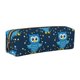 thumbnail image 1 of Fotbe Blue Owl Estuche para Lápices de Cuero con Estampado, Estuche con Cremallera Resistente, Organizador Compacto y Elegante para Papelería, 1 of 7