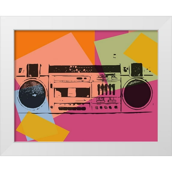 Sommers, Mindy 14x12 White Modern Wood Framed Museum Art Print Titled - Boom Boom