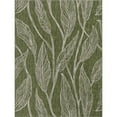 thumbnail image 1 of Unique Loom Outdoor Botanical Coastal Leaves Rug 9' x 12' Rectangle Green/Ivory, 1 of 1