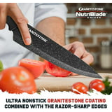 Granitestone Nutriblade Knife Set 6 Piece Knives Set, Dishwasher Safe ...
