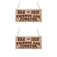 thumbnail image 1 of Inteprter Colgante de para regalo, placa colgante con forma de rectángulo, puerta de amistad, ventana, decoración, etiquetas colgantes, viruta de 4# 2piezas Inteprter CBP062124, 1 of 5