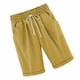 thumbnail image 4 of Qarigey Pantalones cortos Cintura elástica Pantalones cortos sueltos Pantalones Cintura elástica Sueltos Trajes de verano para mujer Prendas para la parte inferior del cuerpo Amarillo M Qarigey AP002089-81, 4 of 5