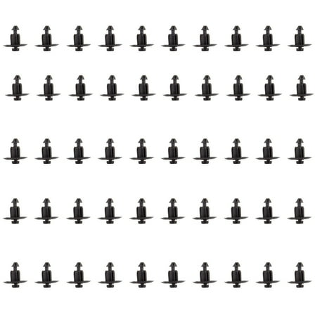 SCITOO WX68DX9-AA 9mm 50Pcs Bumper Pushtype Retainer Clips Kit Car Fastener Rivet Door Trim Clips fit for GM For Toyota For Honda for Ford For Chrysler