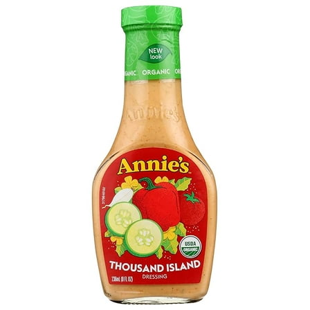 Annie's Organic Thousand Island Salad Dressing, Non-GMO, 8 fl oz ( Pack of 2 )