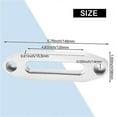 thumbnail image 1 of 125mm 4000LBS Universal Chrome Billet Aluminum Hawse Fairlead Synthetic Mount Winch Rope 15000Lbs for SUV ATV UTV, 1 of 5