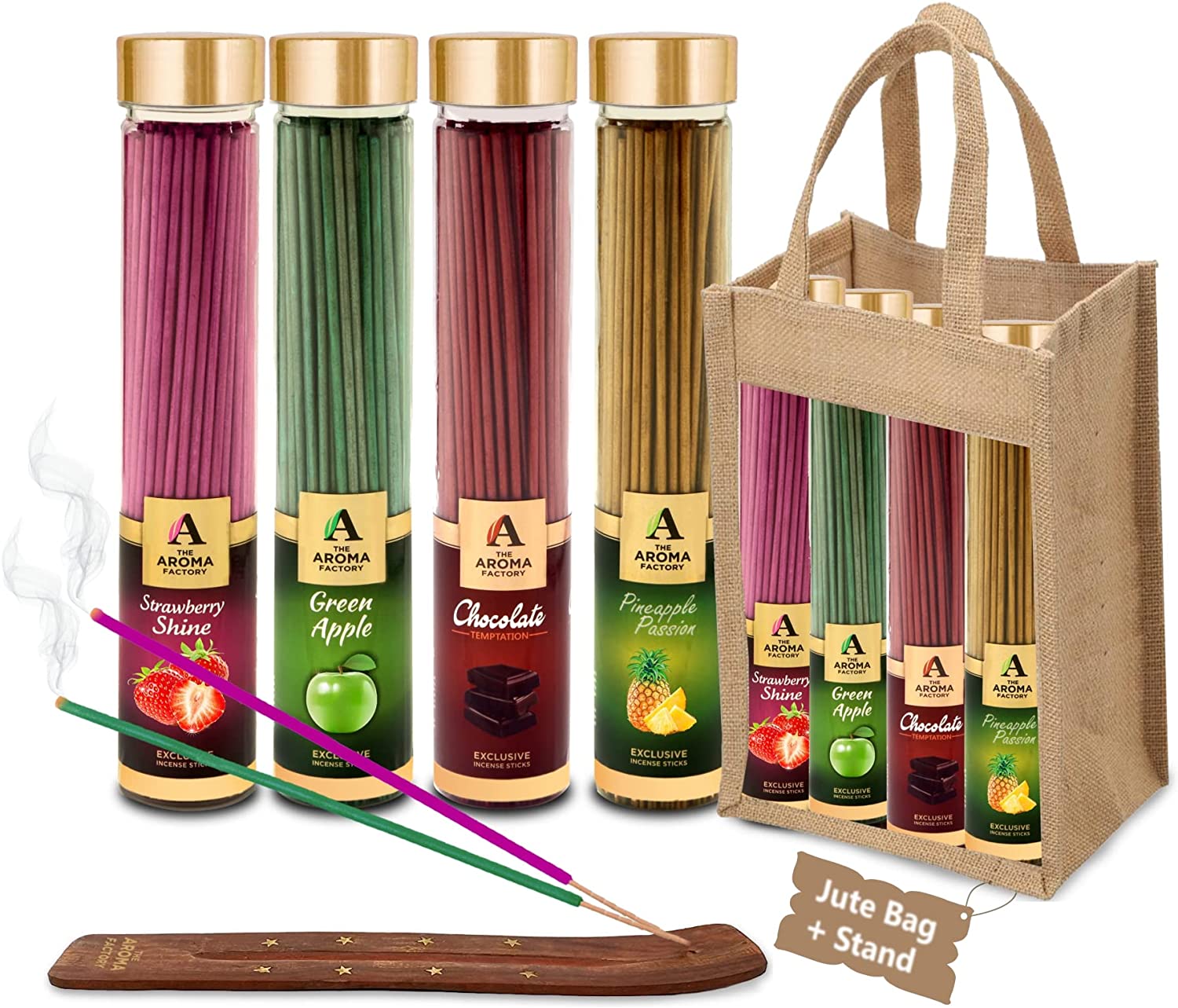 The Aroma Factory Organic Incense Sticks Natural Aromatic Fragrances