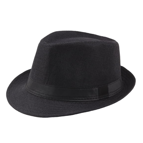 Win s Way Men's Straw Hat Breathable Panama Fedora, Summer Beach Sun Hat with UPF Protection for Travel Golf