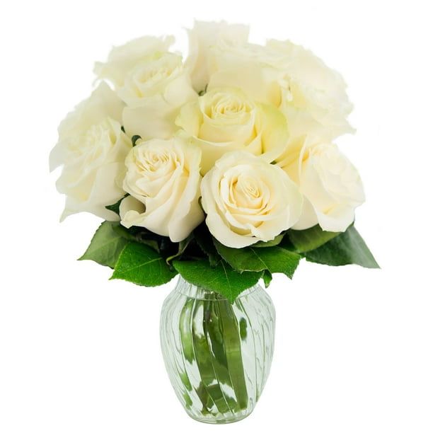 KaBloom Mother's Day Collection: Bouquet of 12 Fresh White ...