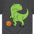 thumbnail image 3 of Instant Message - Trex Basketball - Toddler & Youth Short Sleeve Graphic T-Shirt, 3 of 6