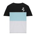 thumbnail image 3 of Mens Casual Pantalones Cortos Cuello Redondo Patchwork Impresión Suéter Blusa de Fitness, Camisetas para Hombre, 3 of 4
