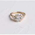 thumbnail image 2 of Hitanshu Jewels Oval Cut Cubic Zirconia 14K Yellow Gold Finish Engagement Bridal Ring Set, 2 of 6
