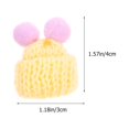 thumbnail image 2 of OUNONA 60Pcs Reusable Small Woolen Yarn Hats for DIY Craft Supplies and Festive Decorations, 2 of 5