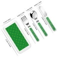 thumbnail image 2 of Gaeub St Patrick's Day5 Print 3-Piece Children Knife Spoon Fork Set,Stainless Steel Child Flatware Set,Kids Utensils Set with Case for Lunch Box (Fork Spoon Knife Combo), 2 of 8