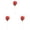 Watermelon Red 3PCS, variant on Fire Trick Props With Wax Block For Stage Street Wedding Proposals Party Shows Magician Mentalism Flower Transformation 28cm