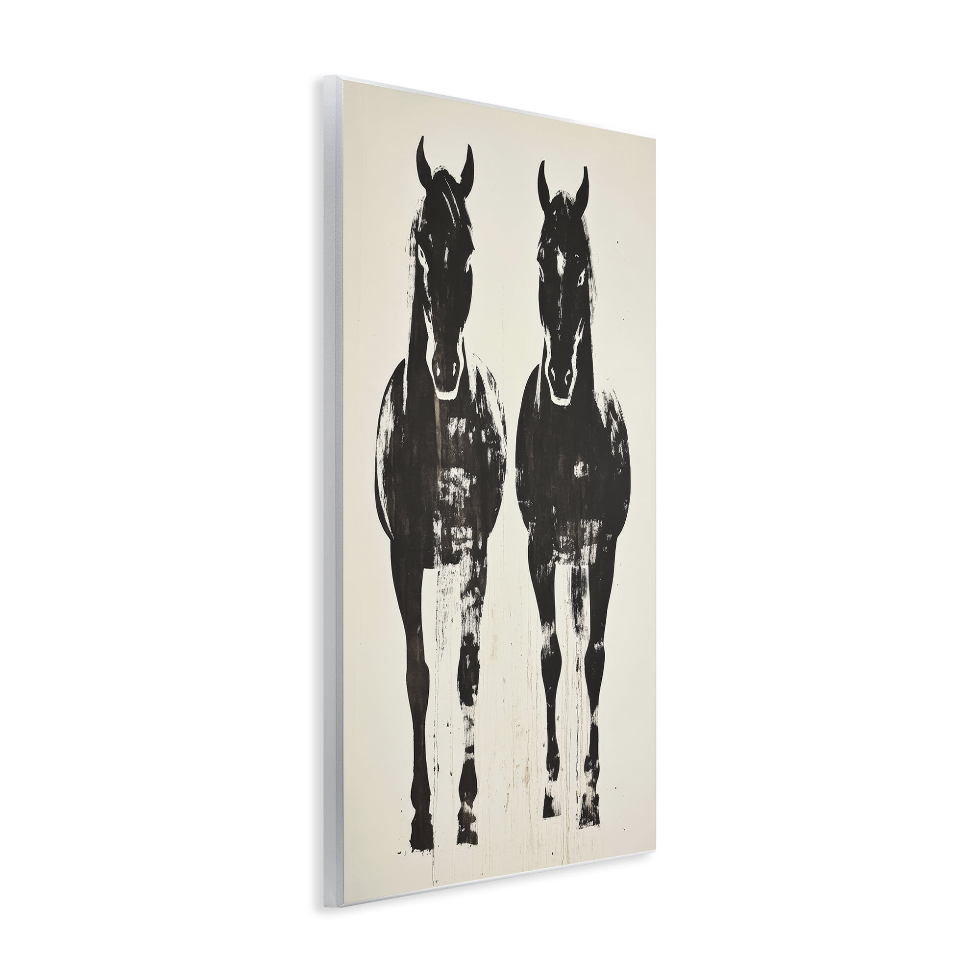 Stupell Industries Silhouetted Horse Couple Wall Plaque Art, design by Petal Prints Design
