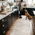 thumbnail image 2 of Hallway 2x8 Washable Runner Rug: Abstract Stain Resistant Entryway Kitchen Area Rugs Farmhouse Soft Bathroom Bedroom Print Floor Mat Thin Non-slip Indoor Carpet For Living Room Laudry(2x8 Beige/cream, 2 of 8