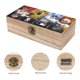 thumbnail image 3 of NBA-MLB-NHL-NFL Caja Organizadora de Madera Rústica - Caja Decorativa Multifuncional para Escritorio, Hogar, Oficina, Joyas y Manualidades, 3 of 6