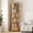 5 Tier-Nature, variant on 3 Tier Rotating Bookshelf with Drawer, 360° Display Spinning Corner Bookcase with Wheels, Storage Rack for Small Spaces, Narrow Wood Book Shelf for Bedroom Living Room Study