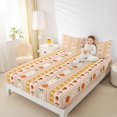 thumbnail image 3 of Manfei Funny Cartoon Turkey Queen Sheets,Happy Halloween Queen Sheet Sets,4-Piece,1 Flat Sheet,1 Fitted Sheet and 2 Pillowcases, 3 of 6