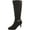 7.5 M Chocolate 1, variant on KAREN SCOTT Womens Black Goring Buckle Accent Comfort Hanna Round Toe Stiletto Zip-Up Dress Boots 9.5 M WC