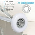 thumbnail image 3 of 8 Rouleaux de Porte de Garage en Nylon Blanc 1.8 Pouces, Tige Longue 4.25 Pouces, Blanc, 3 of 7
