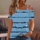 thumbnail image 1 of Fiudx Liquidación de Ofertas Flash Blusa con Botones de Manga Corta Halter con Hombros Descubiertos y Estampado para Mujer, 1 of 5