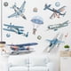 thumbnail image 5 of Calcomanías de pared despegables y adhesivas con aviones antiguos: calcomanías de pared con aviones: decoración de aviones para la habitación de los niños, 5 of 6