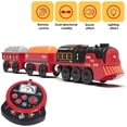 thumbnail image 6 of HYPERLIVING Remote Control Train Set for Toddlers w/Steam, Music & Lights - Battery Operated Train for Toddlers, Electric Train Set for Kids, Magnetic Train Compatible with Thomas, Brio, Chuggington, 6 of 7