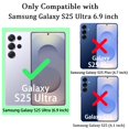thumbnail image 2 of Zonrw Para Samsung Galaxy S25 Ultra Funda Magnética Para Mujeres Niñas Suave Lindo Marco De Onda Forma Rizada Amor Corazón Chapado De Lujo Funda Para Teléfono Compatible Con Magsafe A Prueba De Golpes, 2 of 5