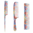 thumbnail image 1 of MasteelfCA 3pcs Styling Combs Hairstyling Combs Hairdressing Combs Hair Combs (Assorted Color), 1 of 8