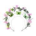 thumbnail image 4 of FRCOLOR Flower Headband Flower Butterfly Headpiece Bride Headpiece for Wedding Prom Birthday, 4 of 8