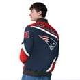 thumbnail image 2 of Men's G-III Extreme  Navy New England Patriots Maximum Racing Full-Snap Jacket, 2 of 2
