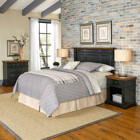 Home Styles Americana King\/California King Headboard, 2 Night Stands and Chest
