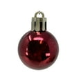 thumbnail image 6 of 1 Inch Shiny, Matte & Glitter Pink Plastic Christmas Ball Ornaments 24 Piece Set, 6 of 10