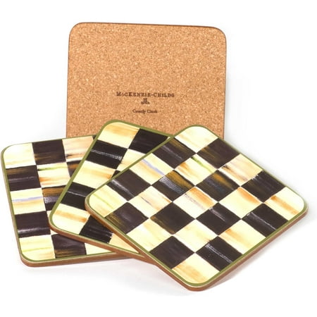 

Courtly Check Cork-Back Coasters Table Coasters For Drinks Set Of 4