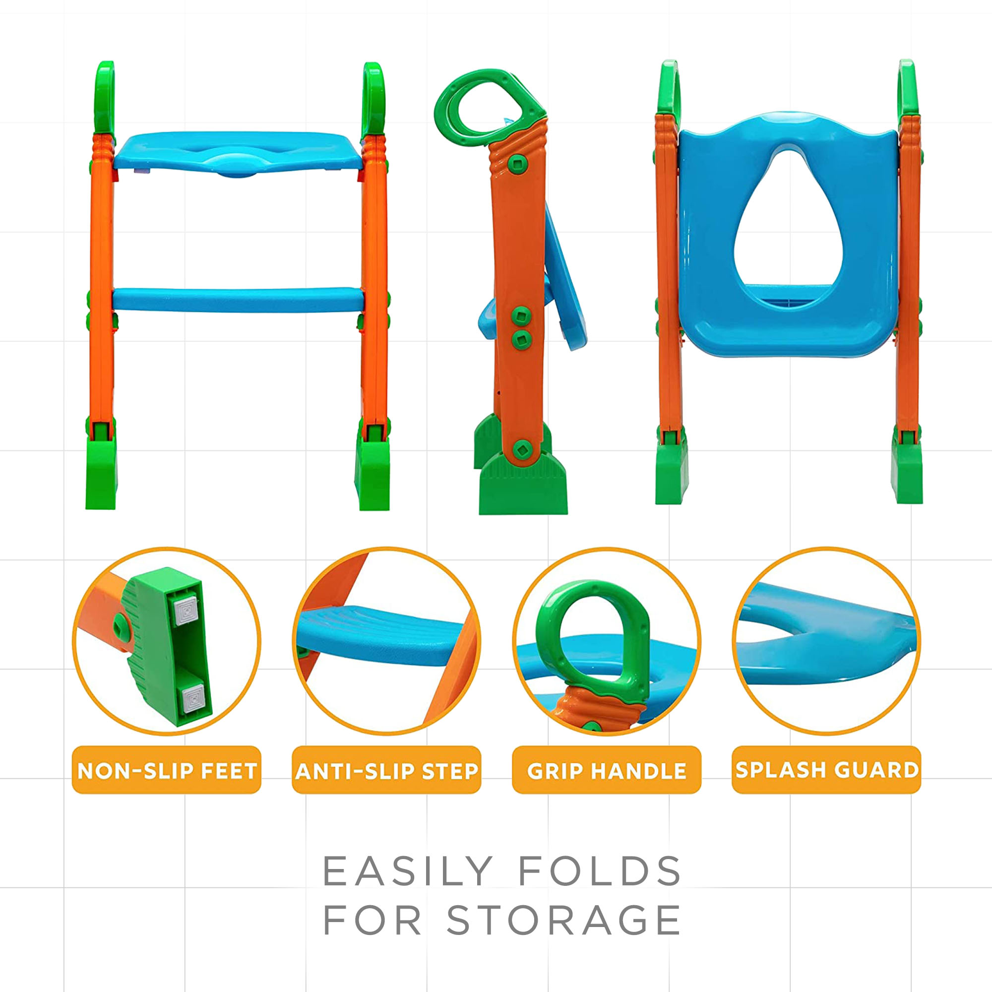 Kazoo Kids Foldable Potty Training Seat with Ladder for Toddlers Unisex - image 5 of 7